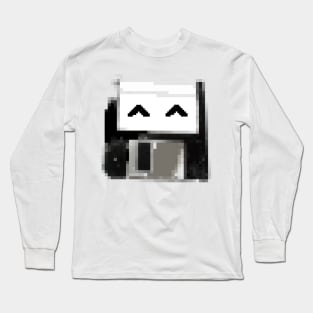 Degraded floppy smiley Long Sleeve T-Shirt